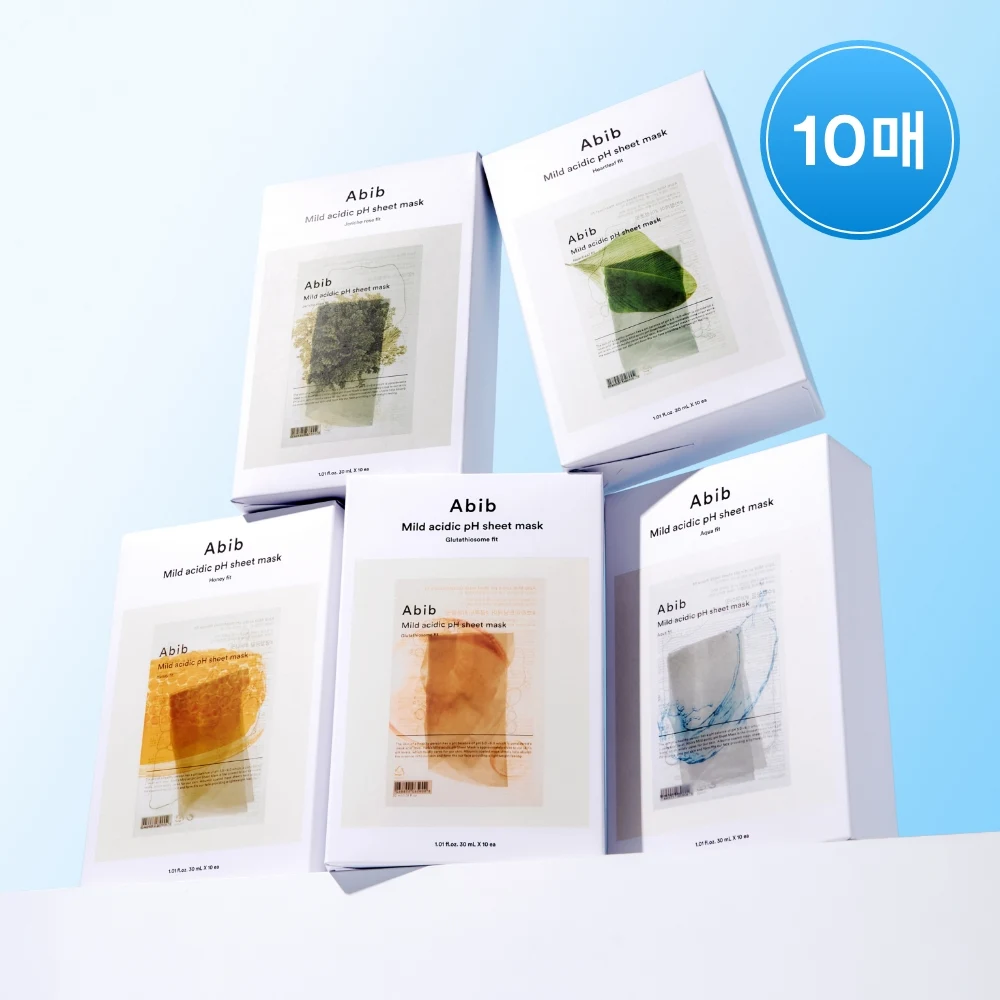 Abib Mild Acidic pH Sheet Mask 10-Pack Variety product image