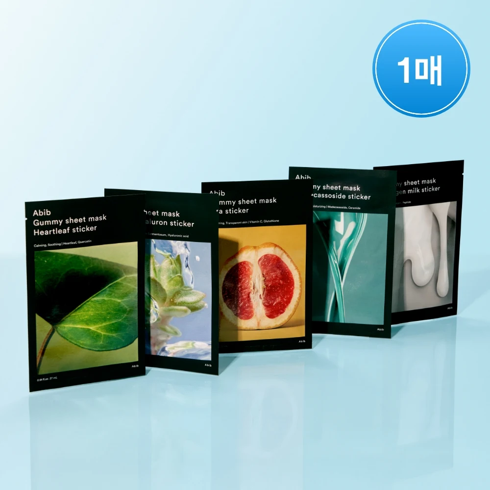 Abib Gummy Sheet Mask Sticker Single Sheet Assorted Variants