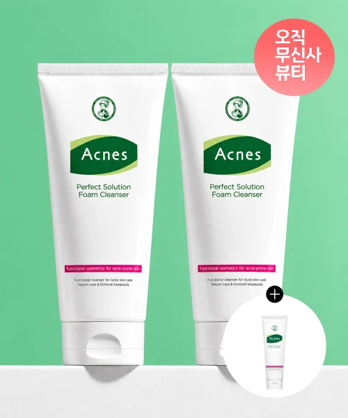 Acnes Low-Irritation Perfect Solution Foam Cleanser Duo product image