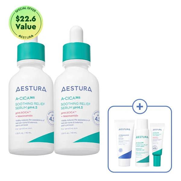 AESTURA A-CICA365 pH 4.5 Soothing Relief Serum Duo product image