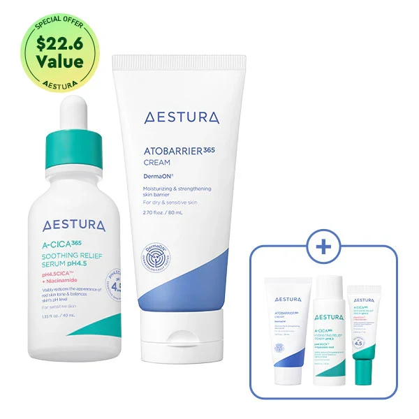 AESTURA Atobarrier365 Cream and A-CICA365 Soothing Relief Serum product image