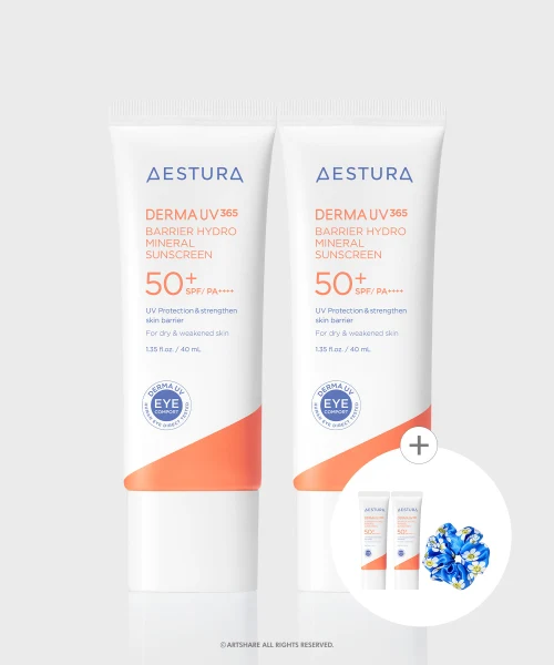 AESTURA DermaUV365 Barrier Moisture Mineral Sunscreen Duo product image