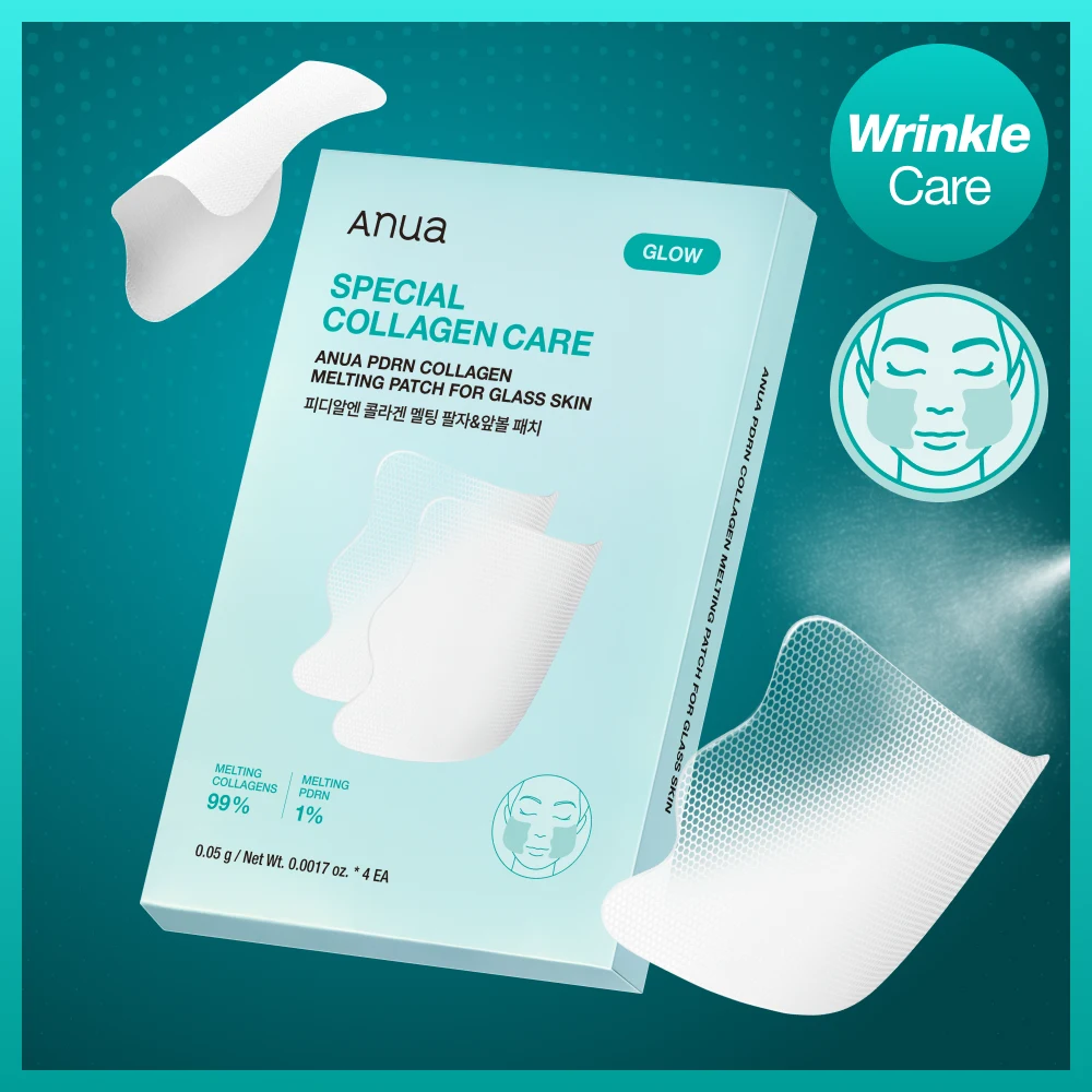 Anua PDRN Collagen Melting Patch for Glass Skin 4-Pack