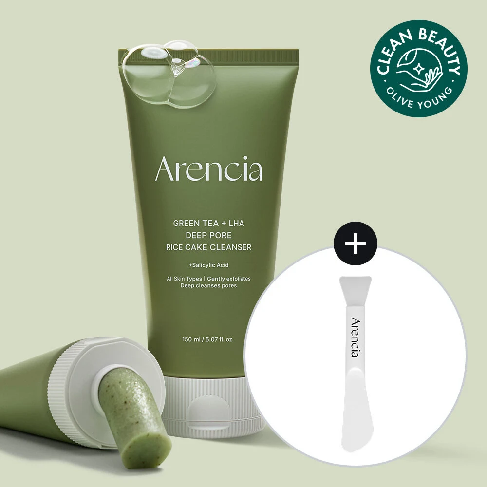 Arencia Green Tea LHA Deep Pore Rice Cake Cleanser product image