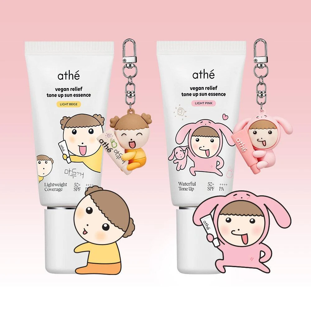 athe Vegan Relief Tone-Up Sun Essence SPF PA++++ Pink Edition product image