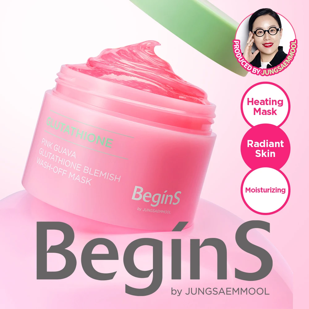 BEGINS By JUNGSAEMMOOL Pink Guava Glutathione Blemish Wash-Off Mask product image