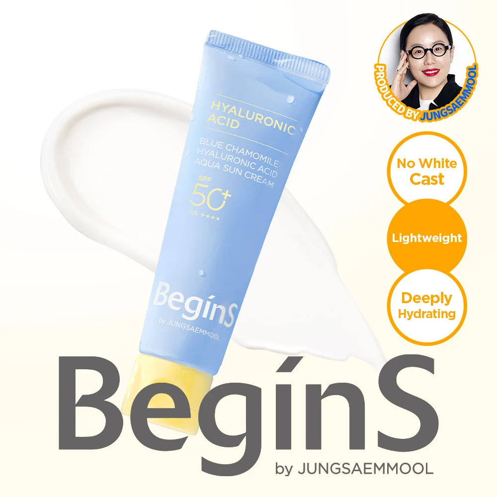 BEGINS By JUNGSAEMMOOL Blue Chamomile Hyaluronic Acid Aqua Sun Cream product image