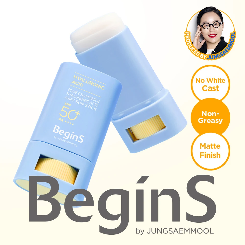 BEGINS By JUNGSAEMMOOL Blue Chamomile Hyaluronic Acid Airy Sun Stick product image