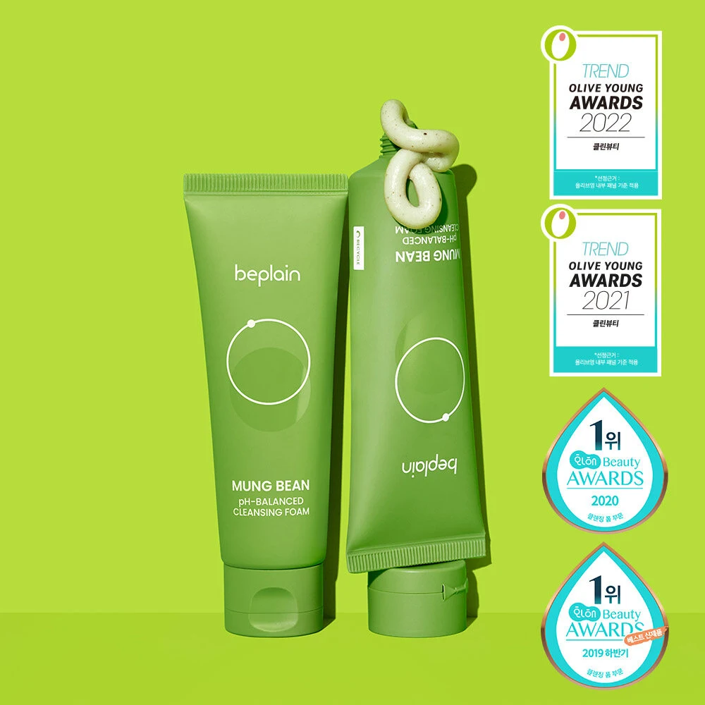 beplain Mung Bean pH-Balanced Cleansing Foam