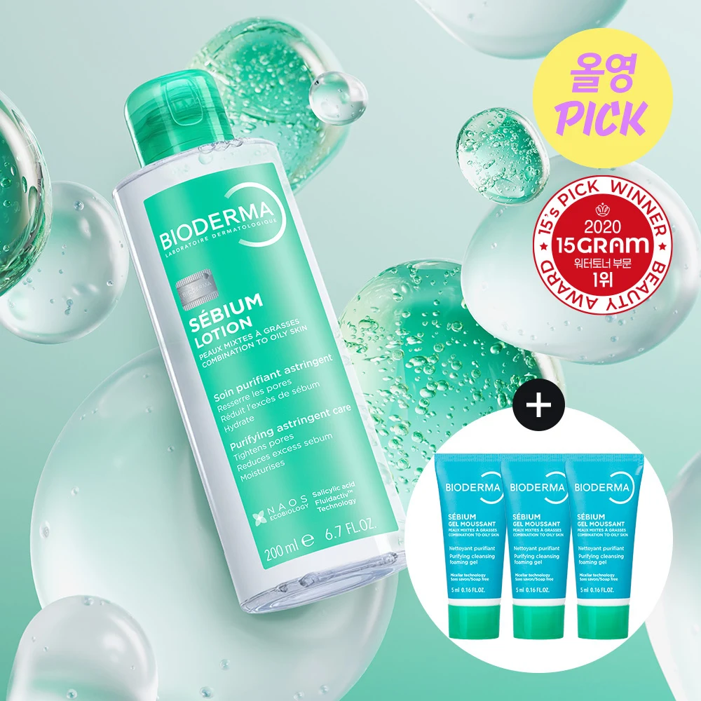 Bioderma Sebium Lotion with Sebium Gel Moussant Minis product image