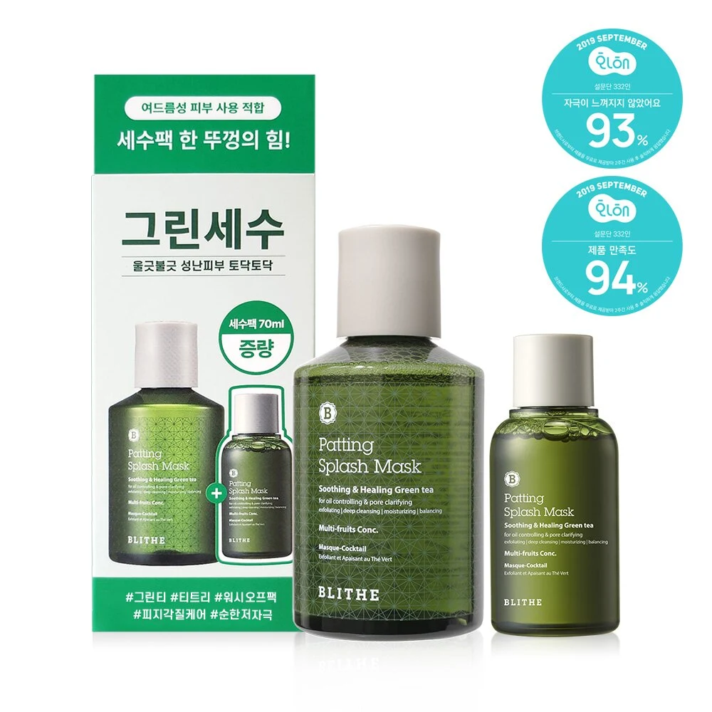 Blithe Patting Splash Mask Soothing Green Tea product image