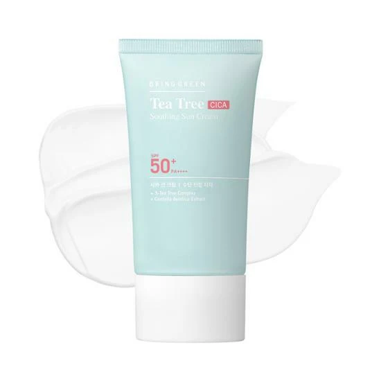 BRING GREEN Tea Tree Cica Soothing Sun Cream SPF