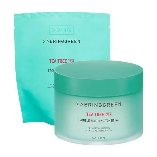 BRING GREEN Tea Tree Cica Calming Toner Pad Power Pack