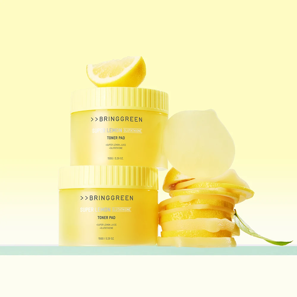 BRING GREEN Super Lemon Glutathione Toner Pad