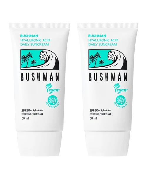 Bushman Hyaluronic Acid Daily Sun Cream SPF50+ PA++++, 2-Pack product image
