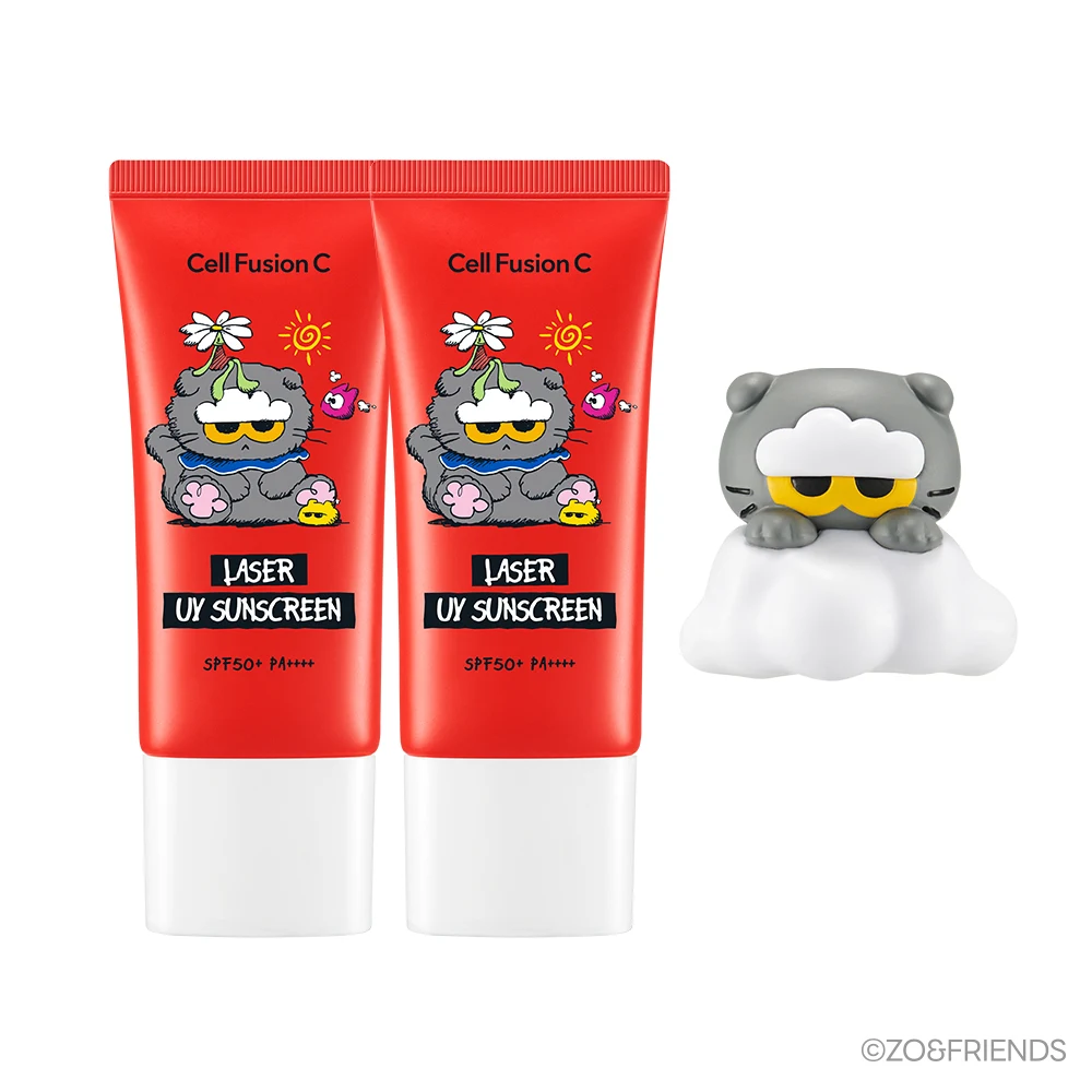 Cell Fusion C Laser UV Sunscreen Twin Pack with Clip
