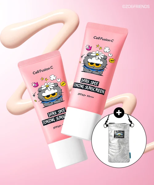 Cell Fusion C Jo Collaboration Blemish Toning Sunscreen Duo with Pouch product image