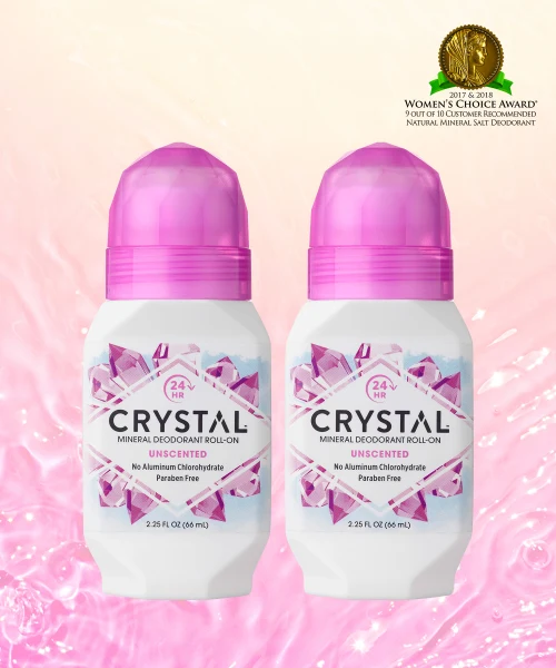 Crystal Unscented Roll-On Deodorant Duo product image