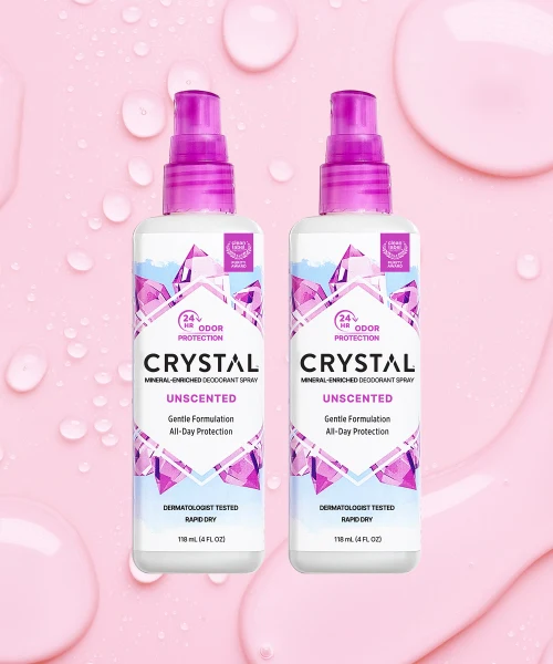 Crystal Unscented Spray Duo