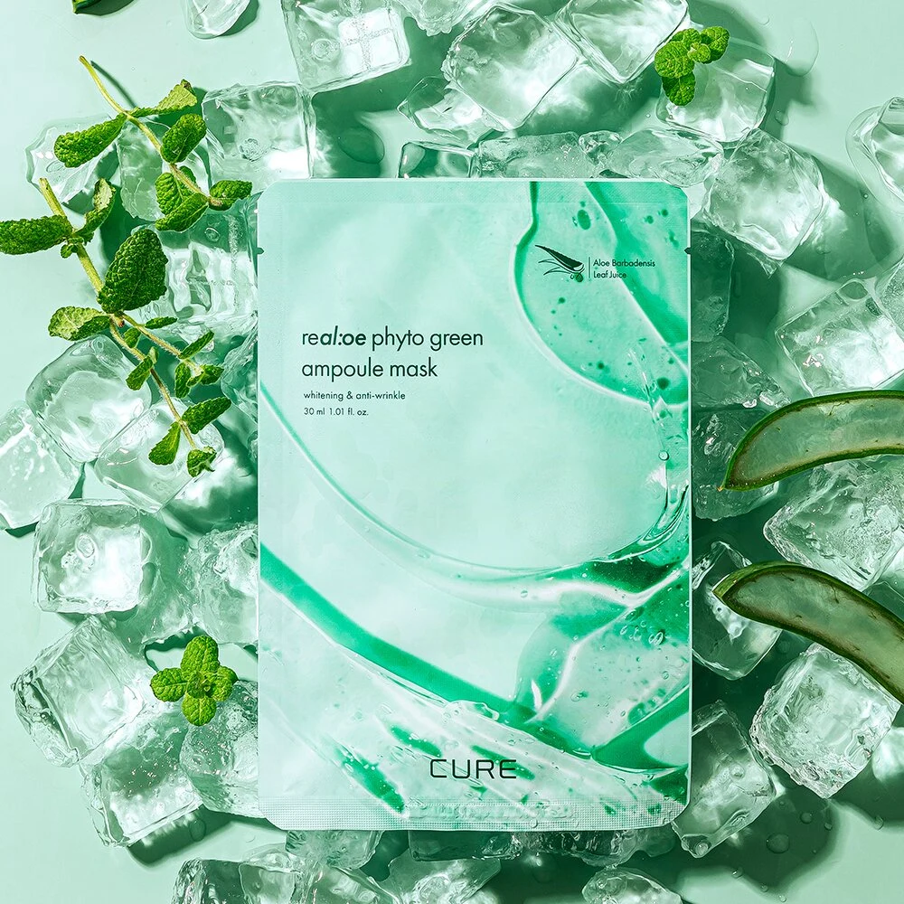Cure re al:oe Phyto Green Ampoule Sheet Mask product image