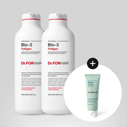 Dr.ForHair Folligen Bio3 Hair-Fall Care Root Volume Shampoo Duo product image