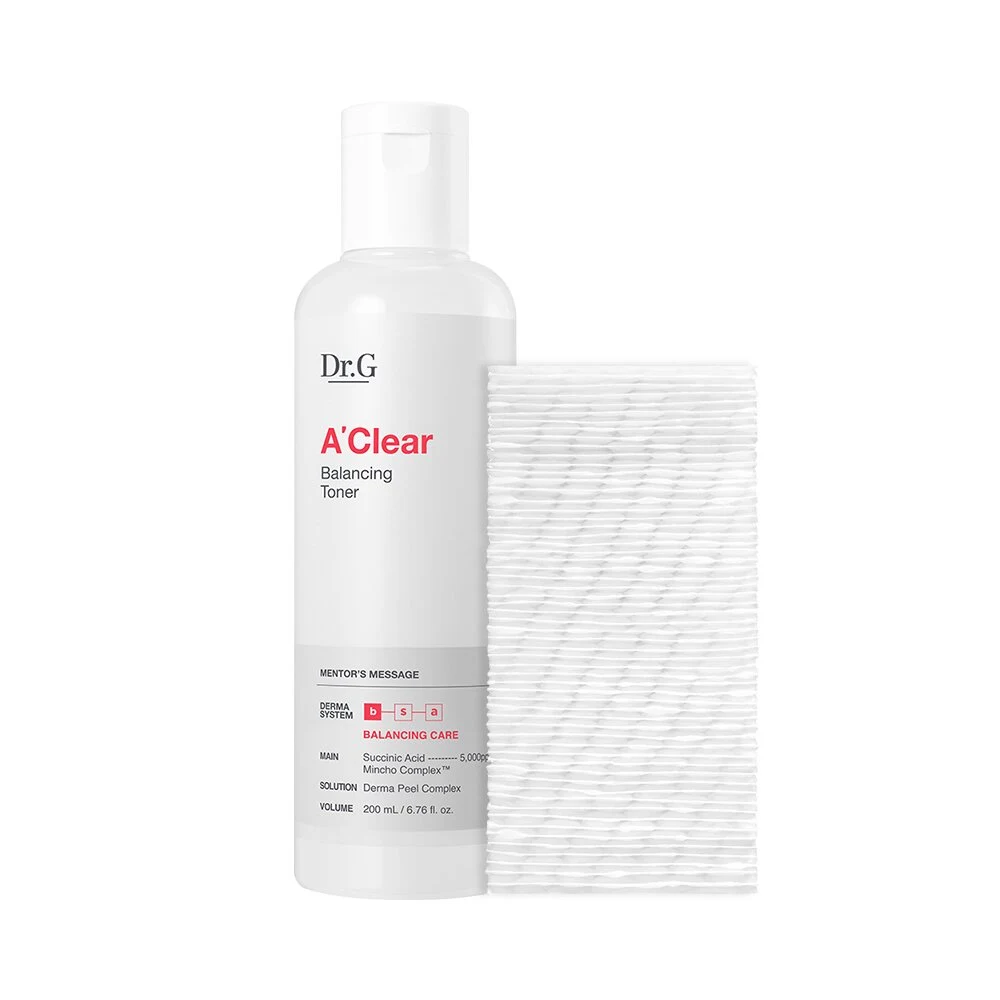 Dr.G A'Clear Balancing Toner with Cotton Pads