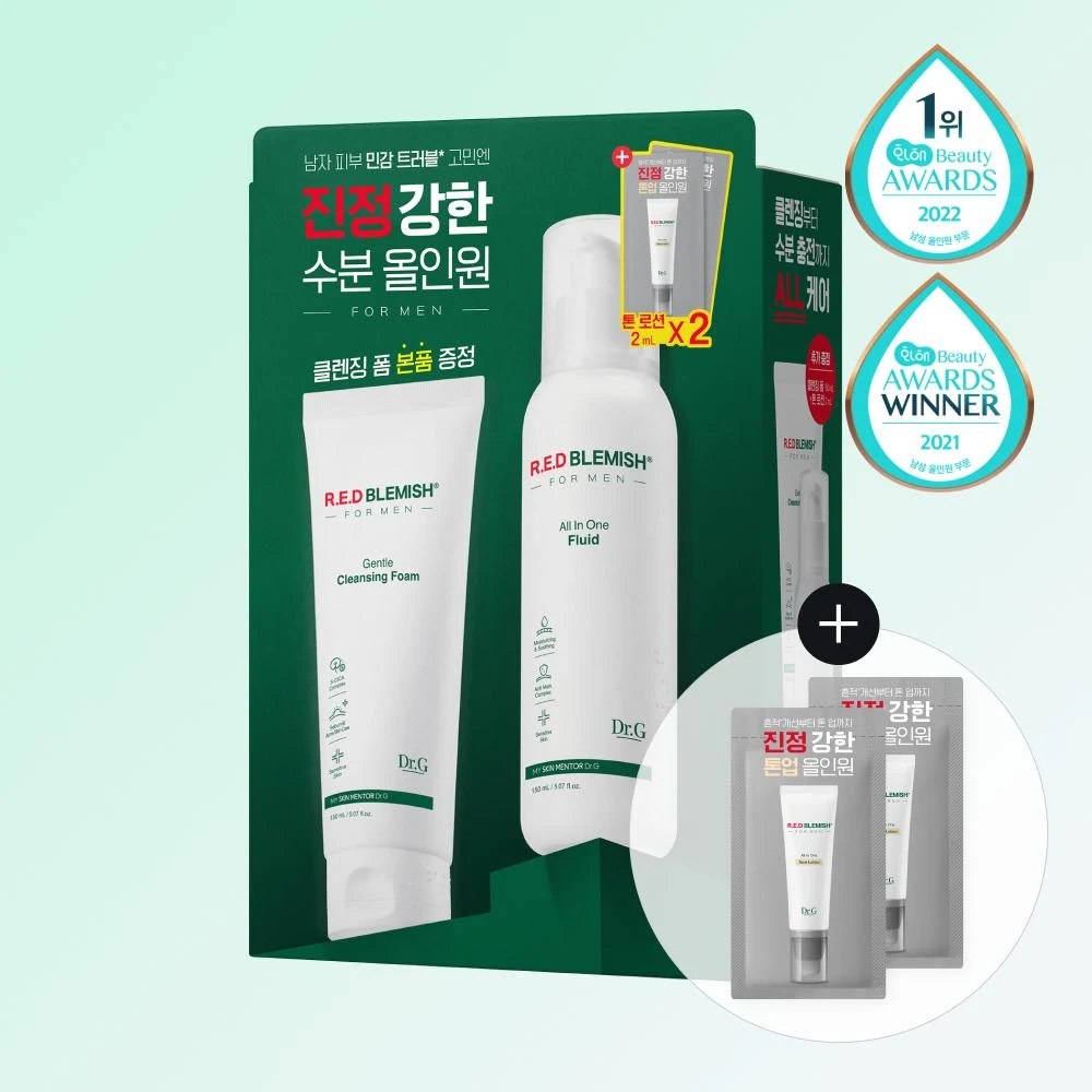 Dr.G Red Blemish For Men Calming All-in-One and Cleansing Foam product image