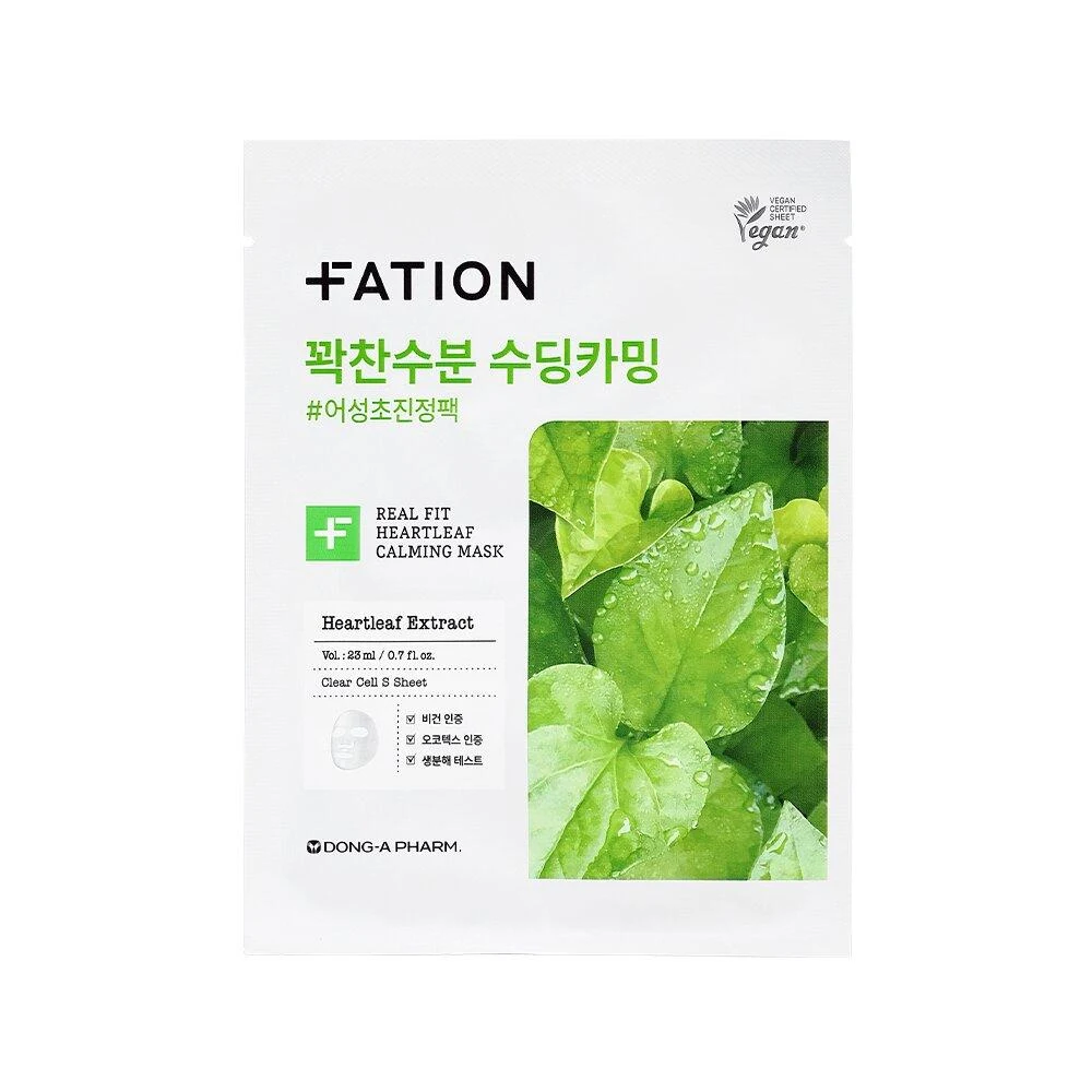 FATION Real Fit Heartleaf Calming Sheet Mask