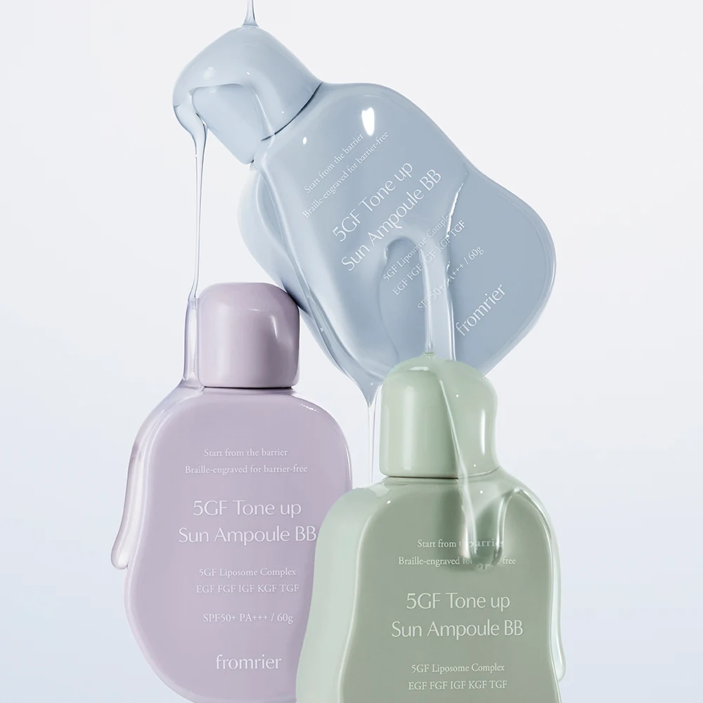 FROMRIER 5GF Tone-Up Sun Ampoule BB in Teal Blue product image