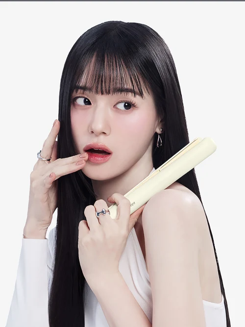 GlamPalm GP105CVBT Glam Chic OMG Mid-Size Volumizing Hair Iron in Butter product image