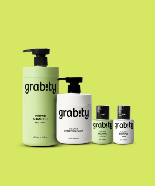 Gravity Hair Lifting Extra Strong Shampoo and Treatment with Travel Sizes