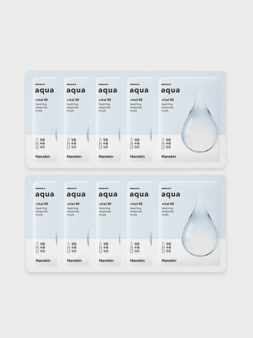 Hanskin Vital 40 Layering Ampoule Mask 10-Pack