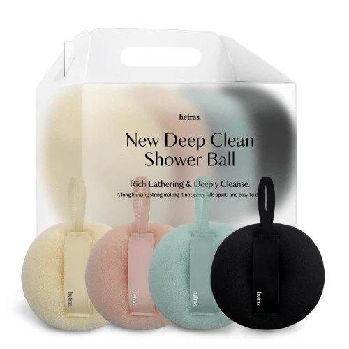 Hetras Deep Clean Shower Ball 4-Piece product image