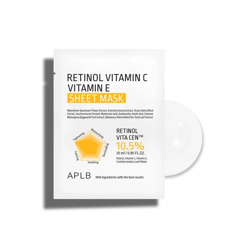 APLB Retinol Vitamin C Vitamin E Sheet Mask product image