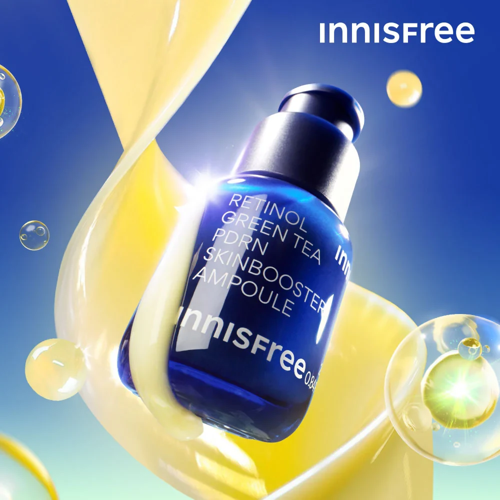 Innisfree Retinol Green Tea PDRN Skinbooster Ampoule