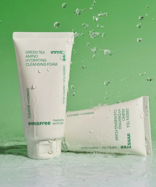 Innisfree Green Tea Amino Hydrating Cleansing Foam Duo, Each