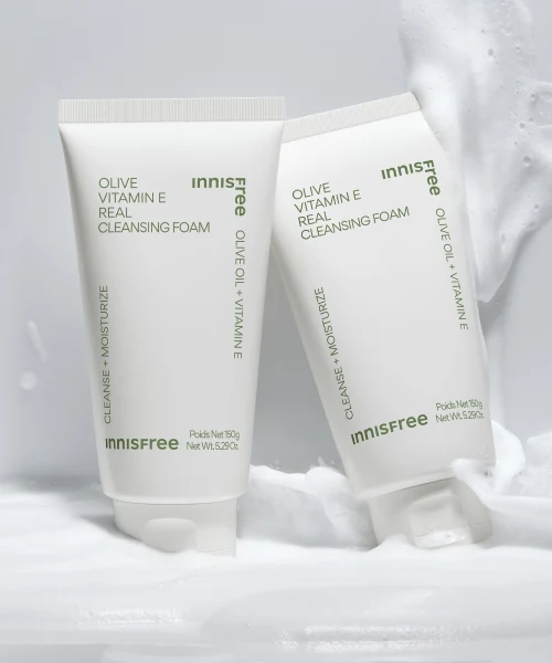 Innisfree Olive Vitamin E Real Cleansing Foam (2-Pack)