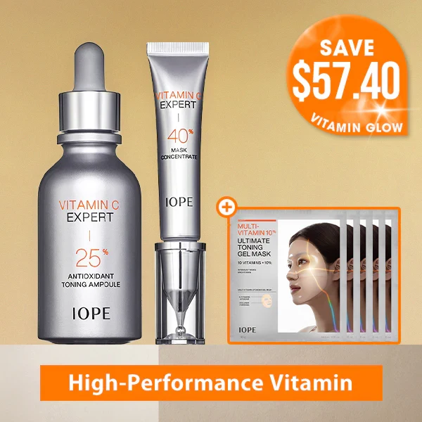 IOPE Vitamin C Expert 25% Antioxidant Toning Ampoule Mask Concentrate