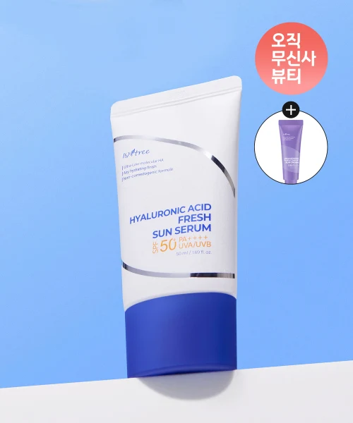 Isntree Hyaluronic Acid Fresh Sun Serum with Onion Tone-Up Sun product image