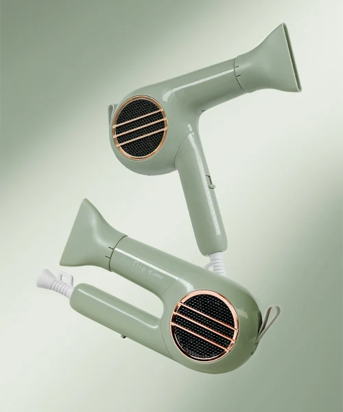 JMW Air Flip Retro Green 1700W Foldable Compact Hair Dryer product image