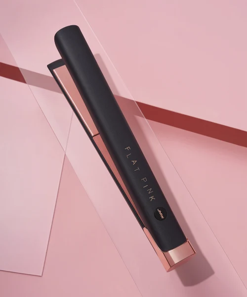 JMW Moving Cushion Ceramic-Coated Flat Iron in Flat Pink SW3A01MA
