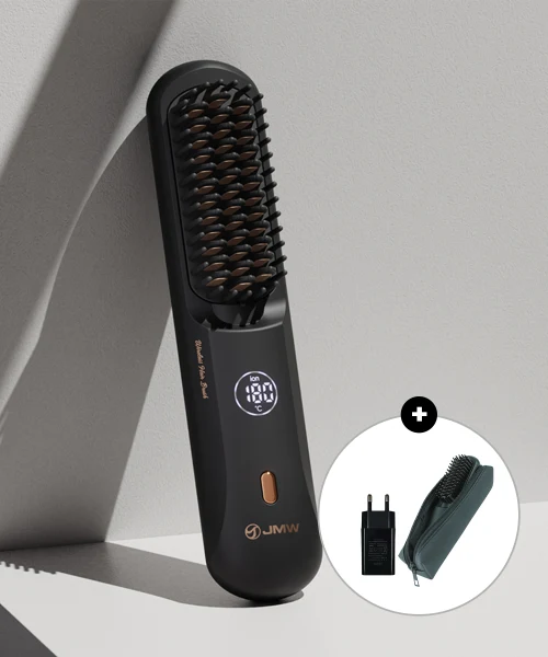 JMW Volume On Cordless Anti-Static Brush Hair Iron Adapter Package product image