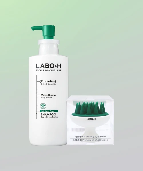 LABO-H Scalp Strengthening Hair Loss Symptom Relief Shampoo with Shampoo Brush