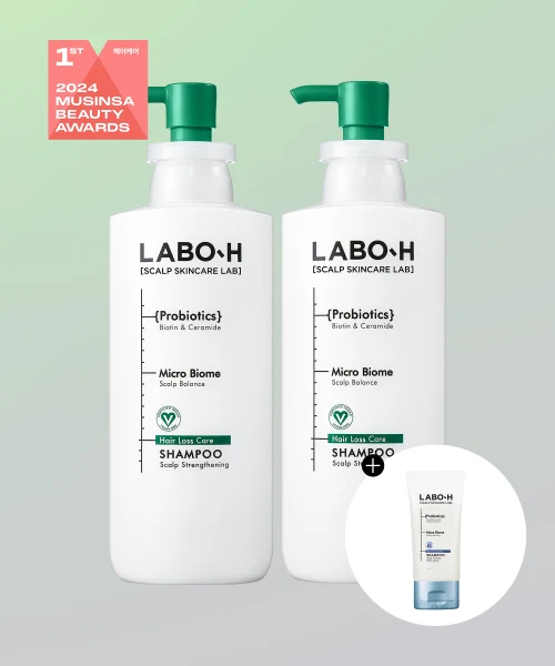 LABO-H Scalp Strengthening Shampoo for Thinning-Hair Concerns,, 2-Pack