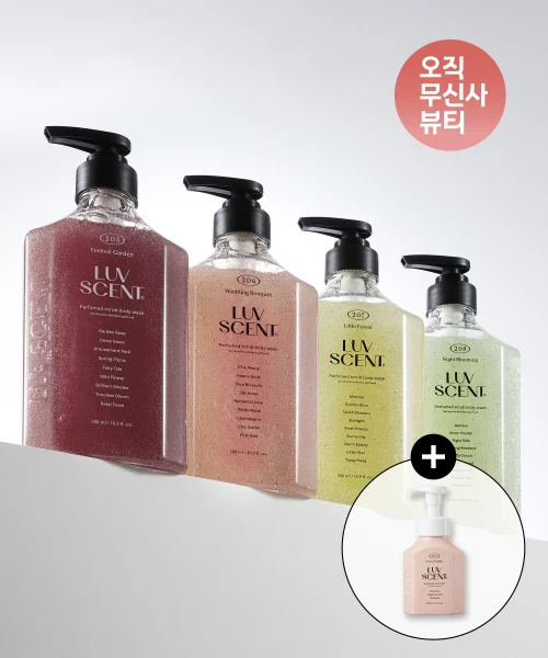 Luvcent Scrub Body Wash 4-Scent with Hand Wash product image