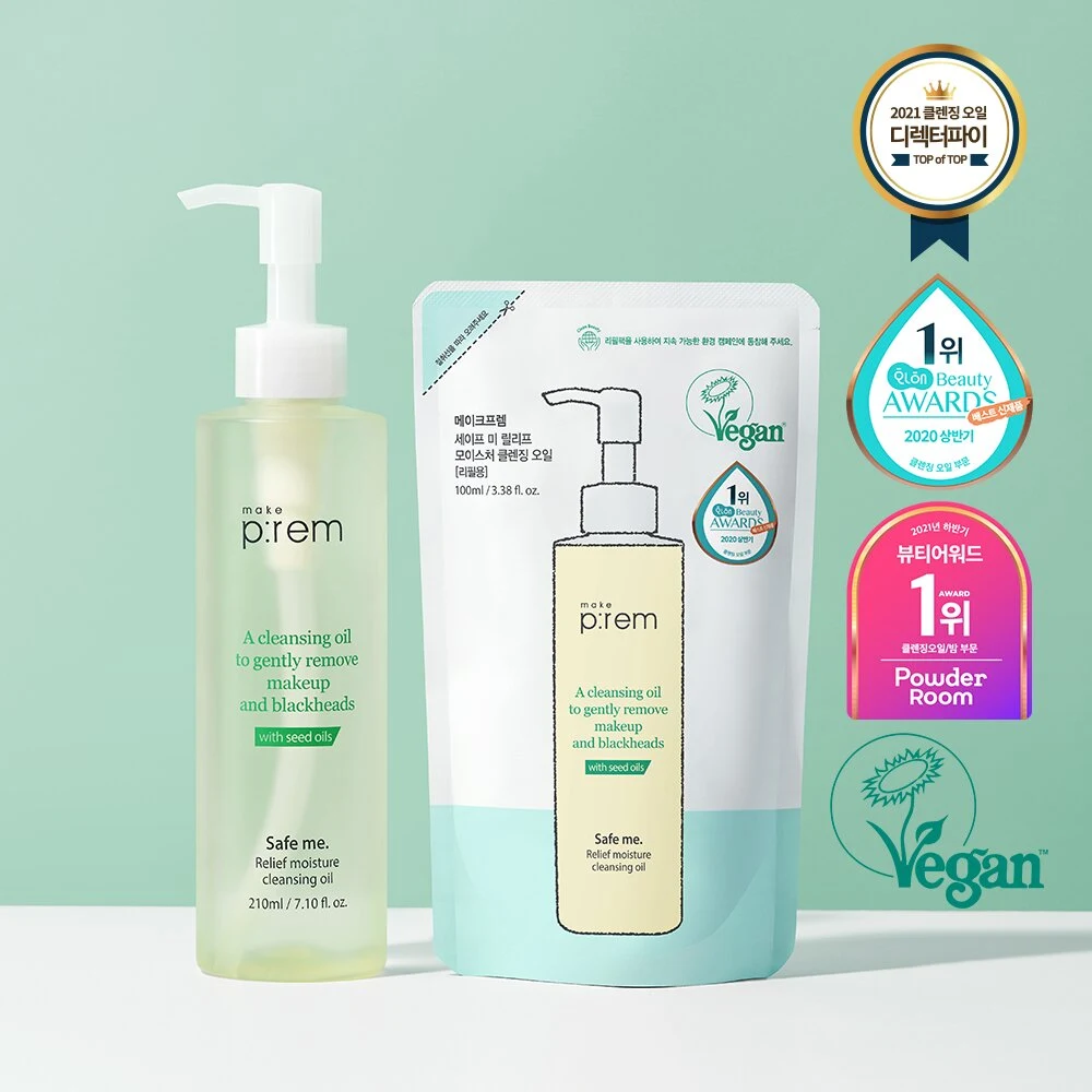 MAKE P:REM Safe Me Relief Moisture Vegan Cleansing Oil