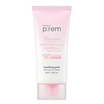 MAKE P:REM Soothing Pink Tone-Up Sun Cream product image