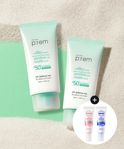 MAKE P:REM UV Defense No Sebum Sun Cream Duo