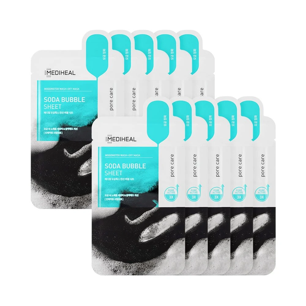 Mediheal Mogongtox Soda Bubble Wash-Off Sheet Mask 10-Pack product image