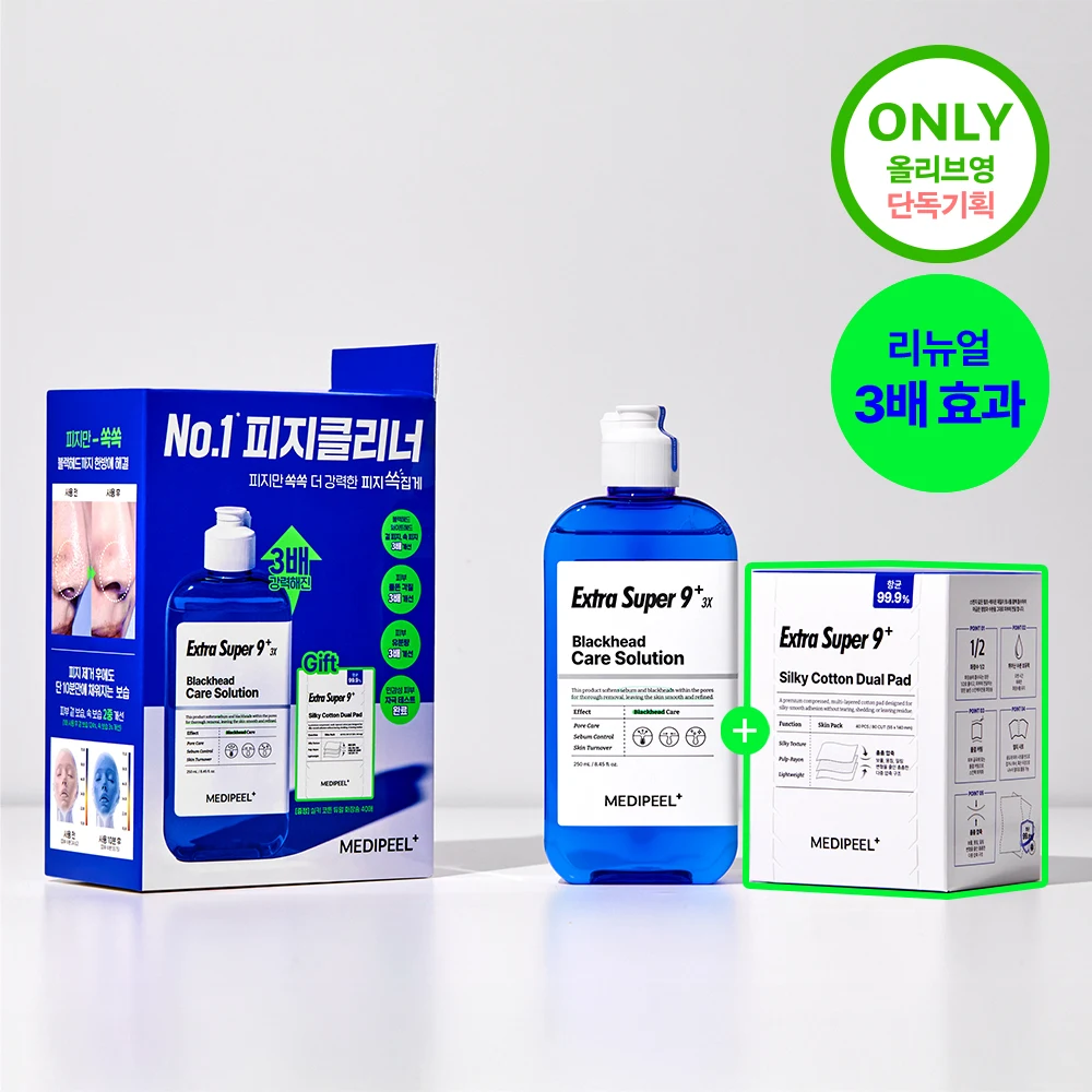 MEDIPEEL Extra Super 9 Plus 3X Toner with Cotton Pads product image